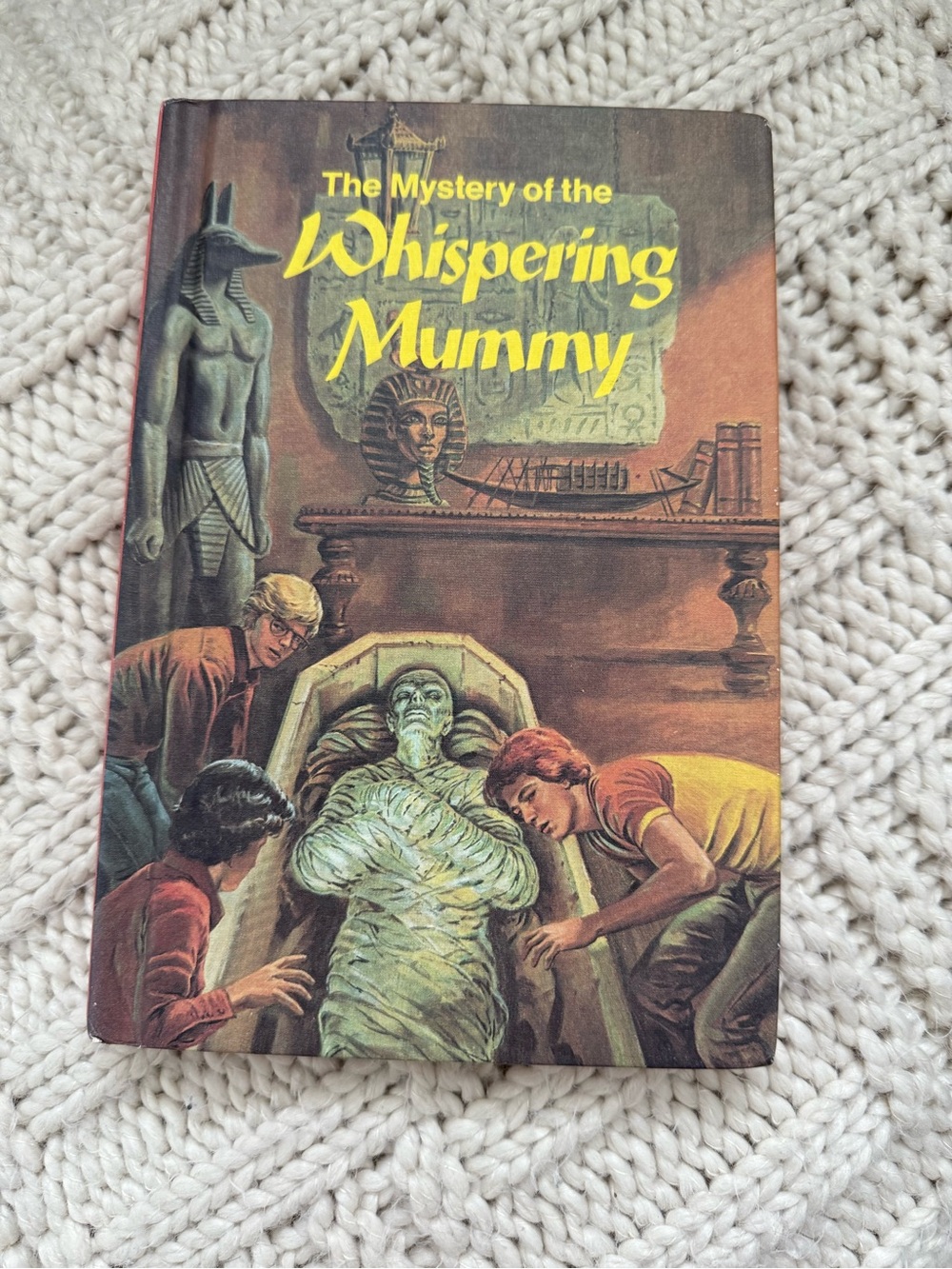 Vintage Three Investigators Whispering Mummy Hardcover 1989 Weekly Reader